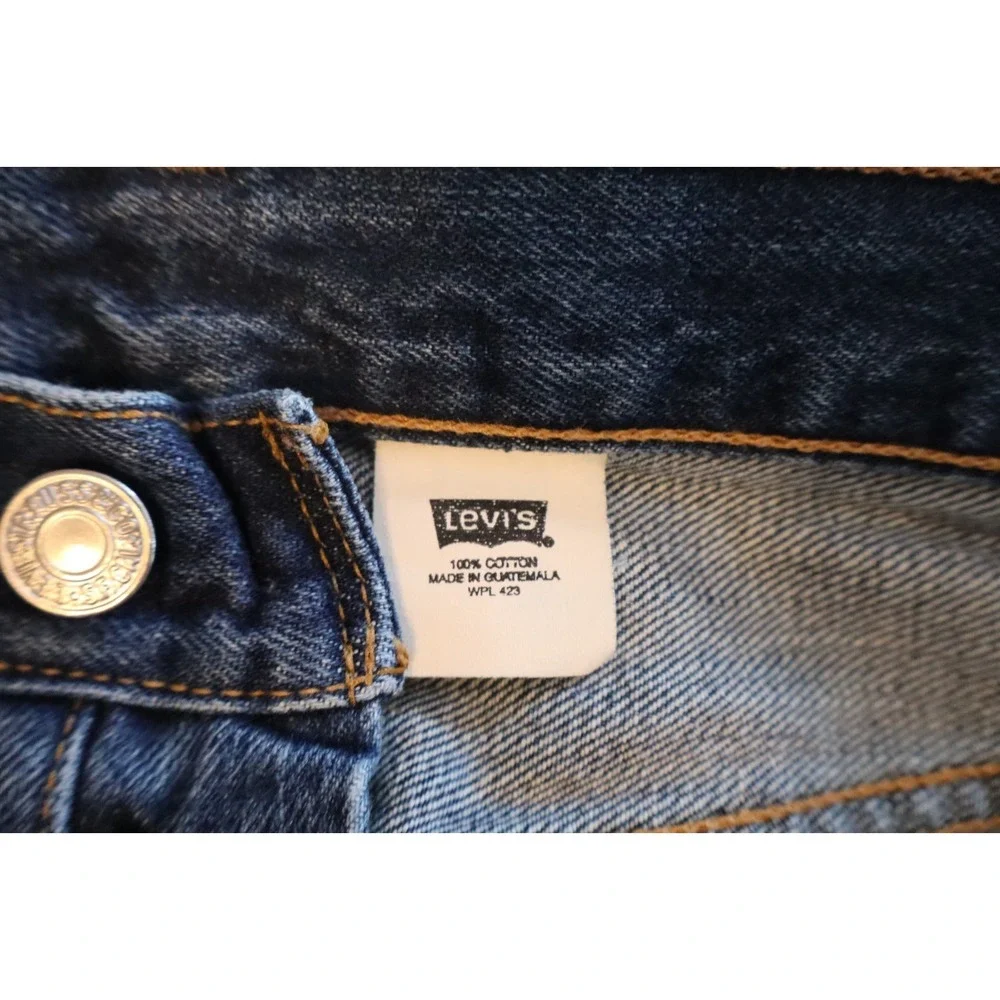Levis 501 xx Size 31x34 Dark Blue Y2K Button Fly‎ 2003 Vintage Cotton Denim